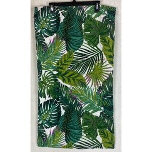 Modern Southern Home Set of 2 King Tropical Quilted Cotton Pillow Shams 19"x34"